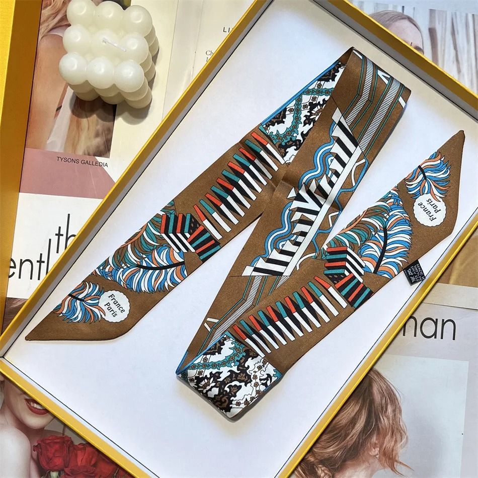 Long Scarf Ribbon Headband for Women – Versatile Neckerchief and Bag Handle Accessory