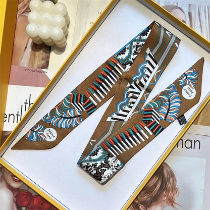 Long Scarf Ribbon Headband for Women – Versatile Neckerchief and Bag Handle Accessory