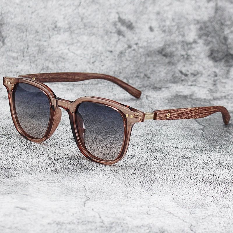 Vintage Wooden Frame Sunglasses – Classic UV Protection Eyewear for Men and Women