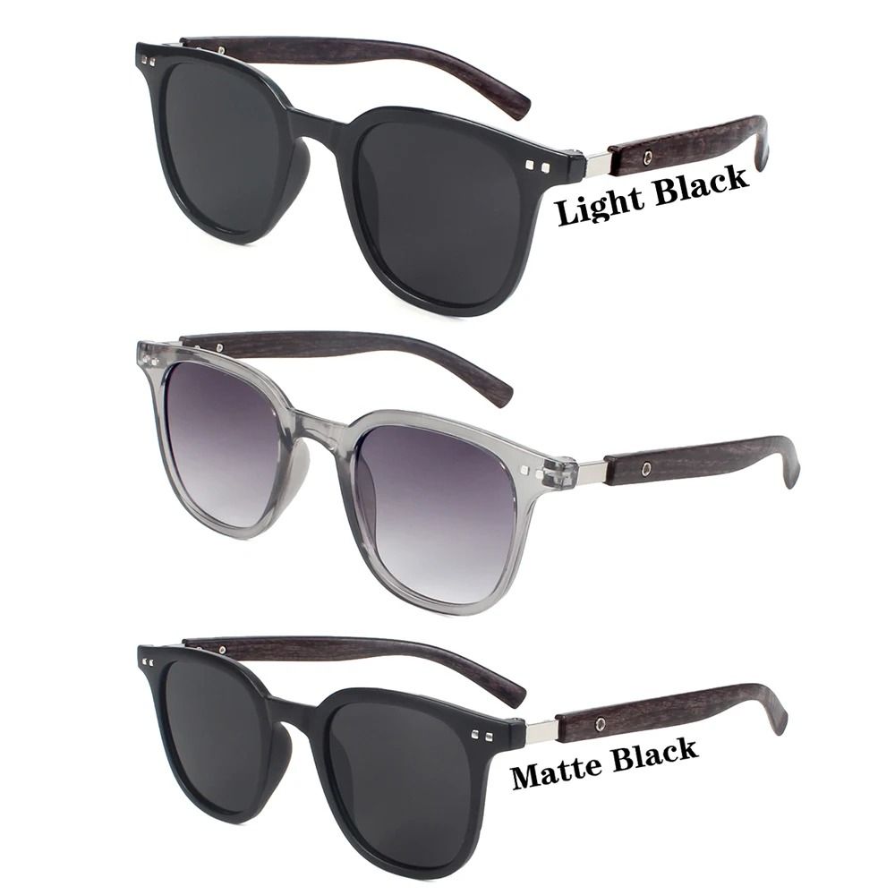 Vintage Wooden Frame Sunglasses – Classic UV Protection Eyewear for Men and Women
