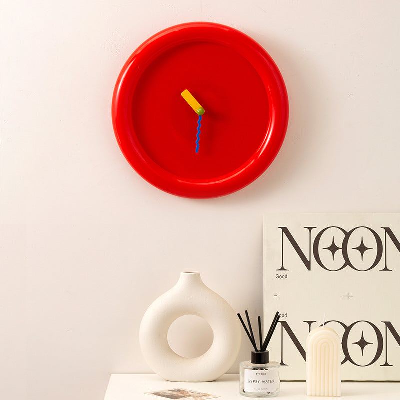 New Wall Mounted Clock, Creamy Style Home Decoration, Desktop Silent Wall Clock, Wall Decor Items
