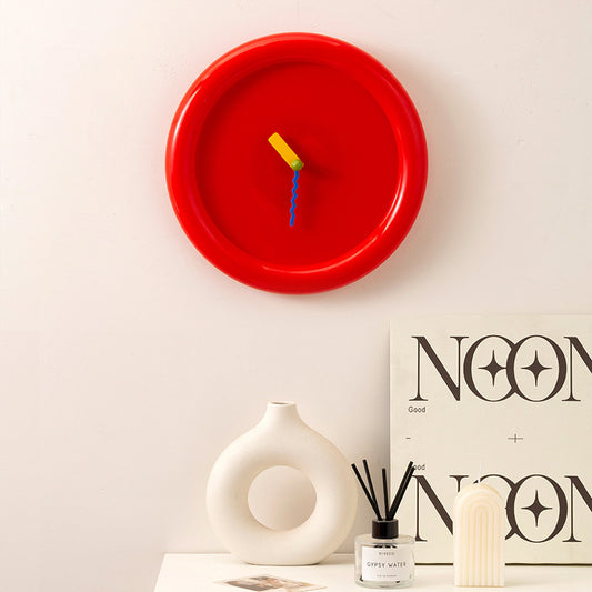New Wall Mounted Clock, Creamy Style Home Decoration, Desktop Silent Wall Clock, Wall Decor Items