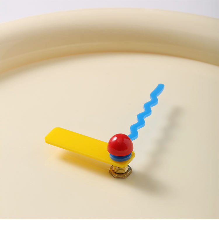 New Wall Mounted Clock, Creamy Style Home Decoration, Desktop Silent Wall Clock, Wall Decor Items