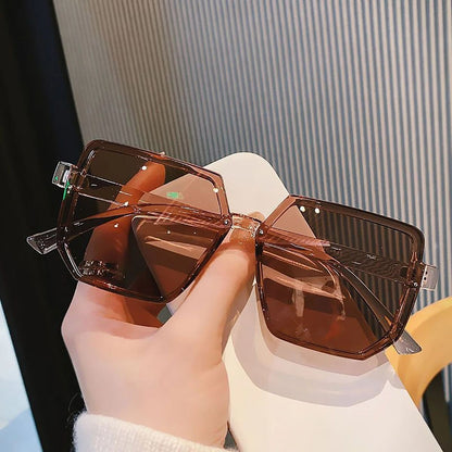 Big Frame Vintage Sunglasses for Men and Women – Retro Square UV Protection Eyewear