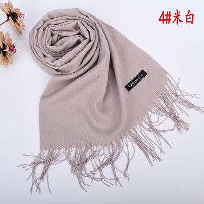 Autumn and Winter Solid Color Scarf for Men and Women