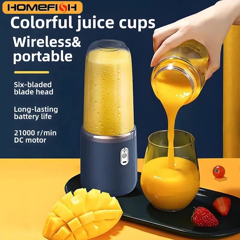 Portable Juicer Blender 400ml USB Rechargeable Smoothie Maker for Fruits and Vegetables