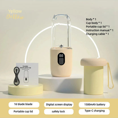Portable Juicer Blender 400ml USB Rechargeable Smoothie Maker for Fruits and Vegetables