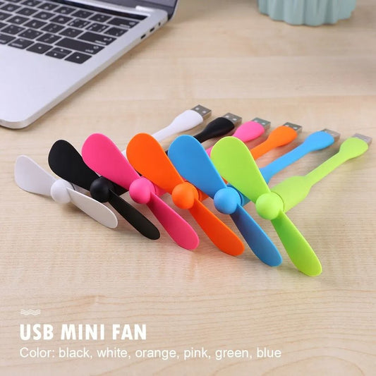 Mini USB Flexible Fan for Power Bank, Laptop, and PC