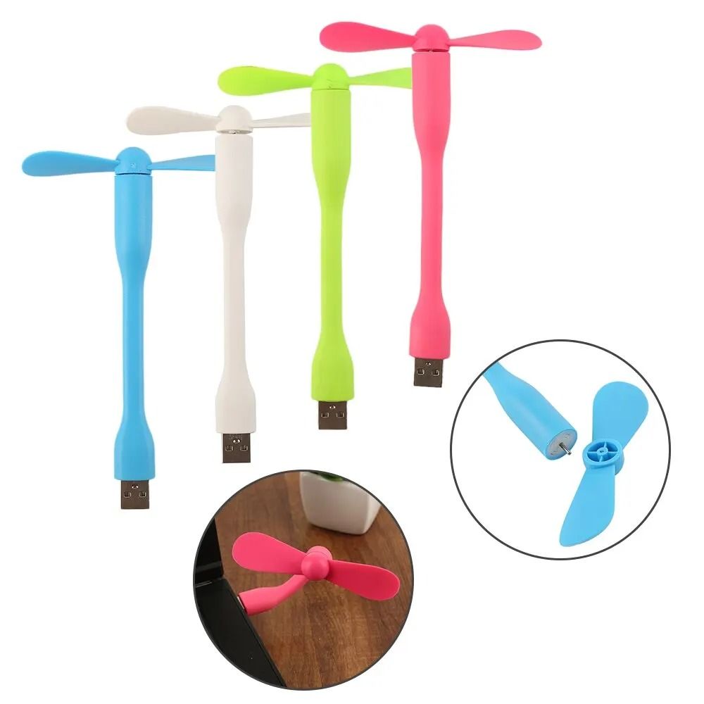 Mini USB Flexible Fan for Power Bank, Laptop, and PC