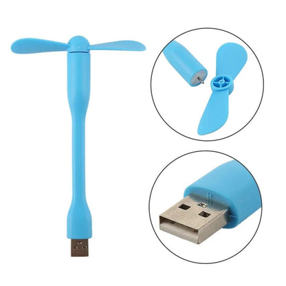 Mini USB Flexible Fan for Power Bank, Laptop, and PC