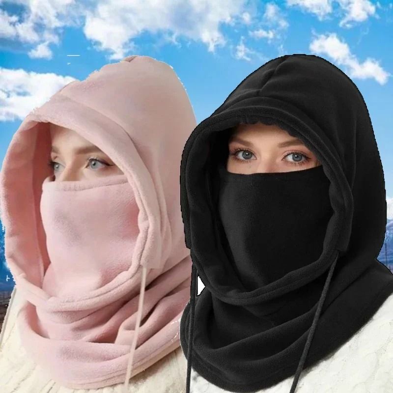 Winter Balaclava Hooded Scarf – Warm Neck Gaiter with Hood