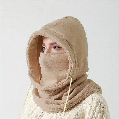 Winter Balaclava Hooded Scarf – Warm Neck Gaiter with Hood