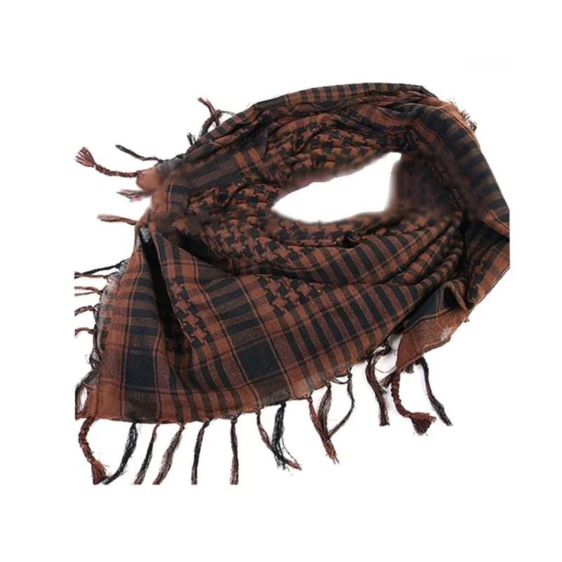 Lightweight Tactical Plaid Scarf – Unisex Military-Style Scarf for Outdoor Warmth and Protection