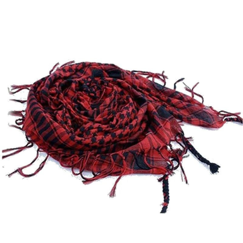 Lightweight Tactical Plaid Scarf – Unisex Military-Style Scarf for Outdoor Warmth and Protection
