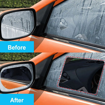 Car Rearview Mirror Protective Film 4 Piece Set Anti Fog and Rainproof Nano Coating