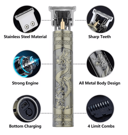 RetroTrim T9 Professional Electric Hair Clipper for Men