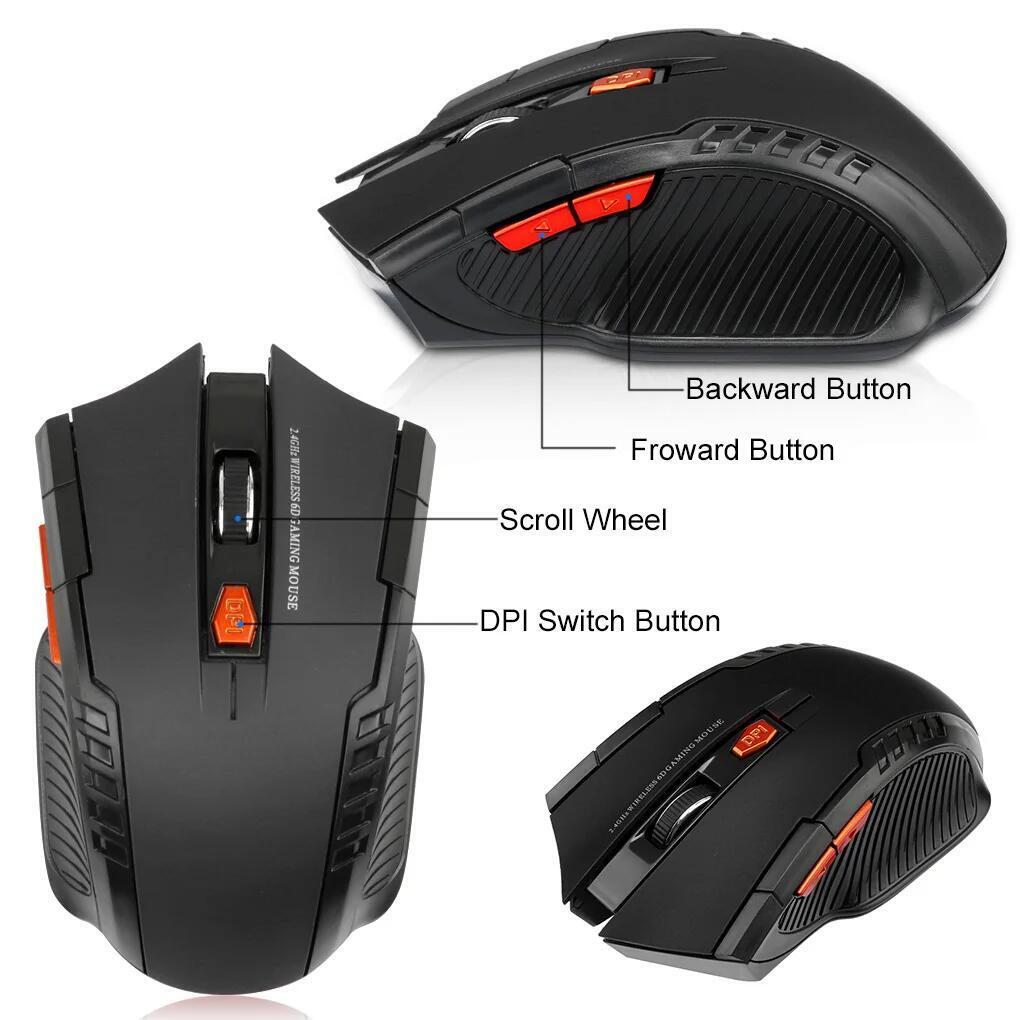 Wireless Mouse, Optical Mouse Gamer for Computer, Wireless Mice for PC, Laptop Accessories