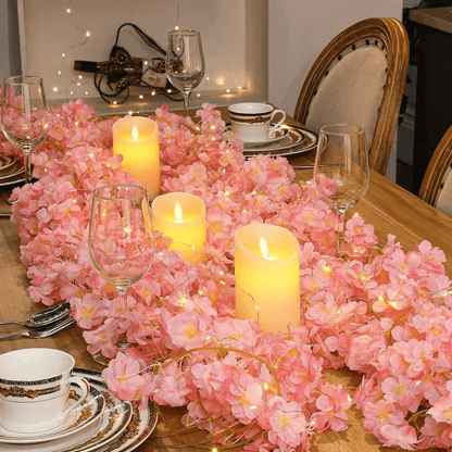 BloomGlow Cherry Blossom Fairy String Lights for Bedroom and Event Decor