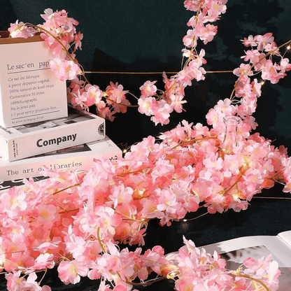 BloomGlow Cherry Blossom Fairy String Lights for Bedroom and Event Decor