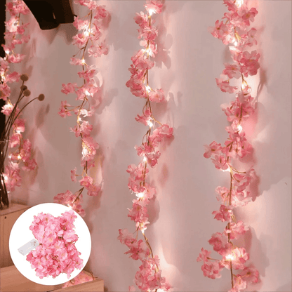 BloomGlow Cherry Blossom Fairy String Lights for Bedroom and Event Decor