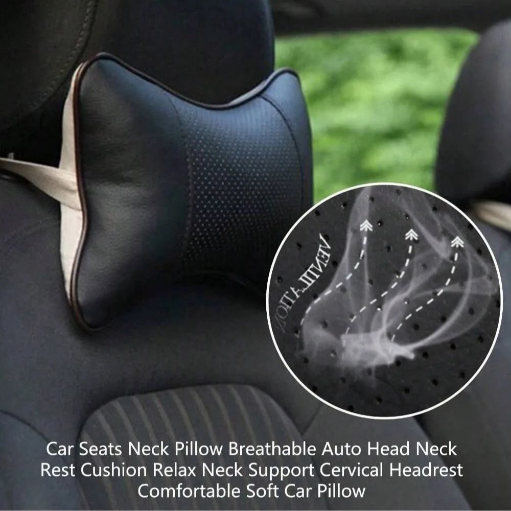 Car Seat Headrest Cushion for Neck Support and Breathable Comfort