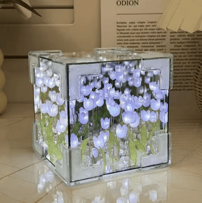 LumiTulip DIY Flower Cube Night Light Kit for Handmade Room Decor
