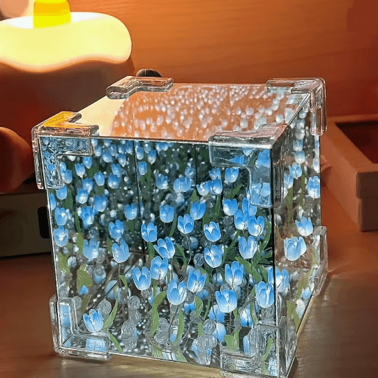 LumiTulip DIY Flower Cube Night Light Kit for Handmade Room Decor