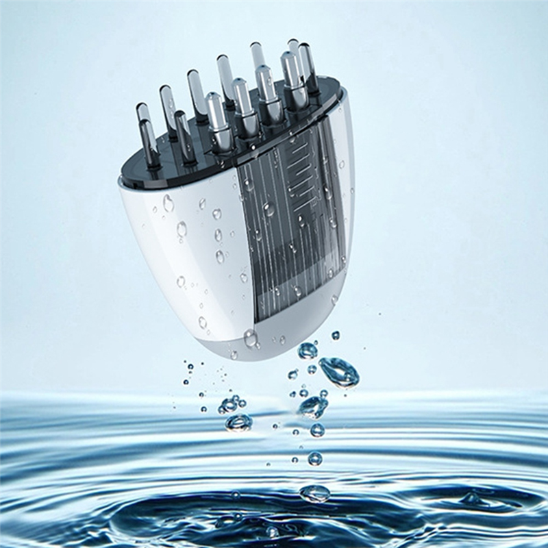 Vibrating Scalp, Comb For Hair Growth, Applicator Liquid, Serum Oil, Nourish Mini Scalp Medicine, Comb White 1Set