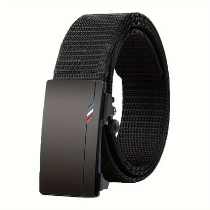 Outdoor Men's Belt, Quick Release Toothless Belt, Sports Belt, Automatic Buckle, Black Quality Belt