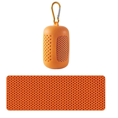 Portable Cooling Towel with Silicone Case for Sports and Outdoor Activities