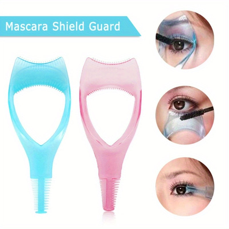 Eyelash Curler Guard and Case, Mascara Applicator Template, Eyelash Aid, Eyeliner Holder, Eyebrow Drawing Tool
