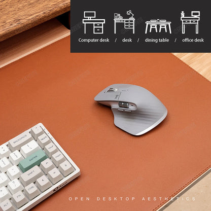 Mouse Pad Large Size Office Desk Protector Mat Leather Waterproof Desktop Keyboard Desk Pad Gaming Mouse pad PC