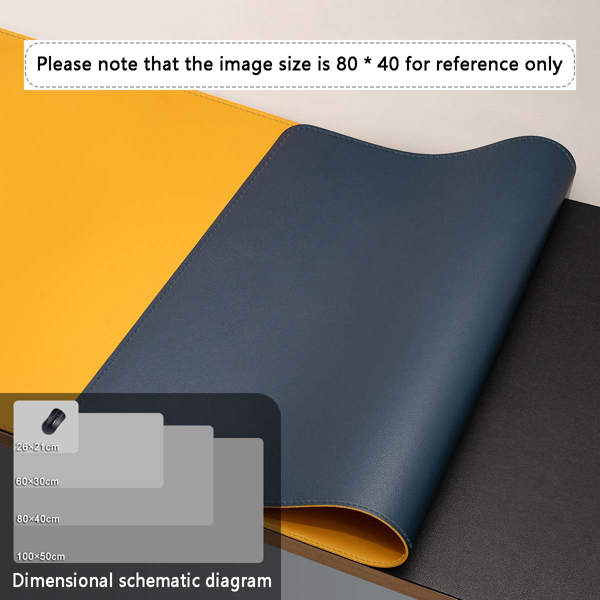 Mouse Pad Large Size Office Desk Protector Mat Leather Waterproof Desktop Keyboard Desk Pad Gaming Mouse pad PC