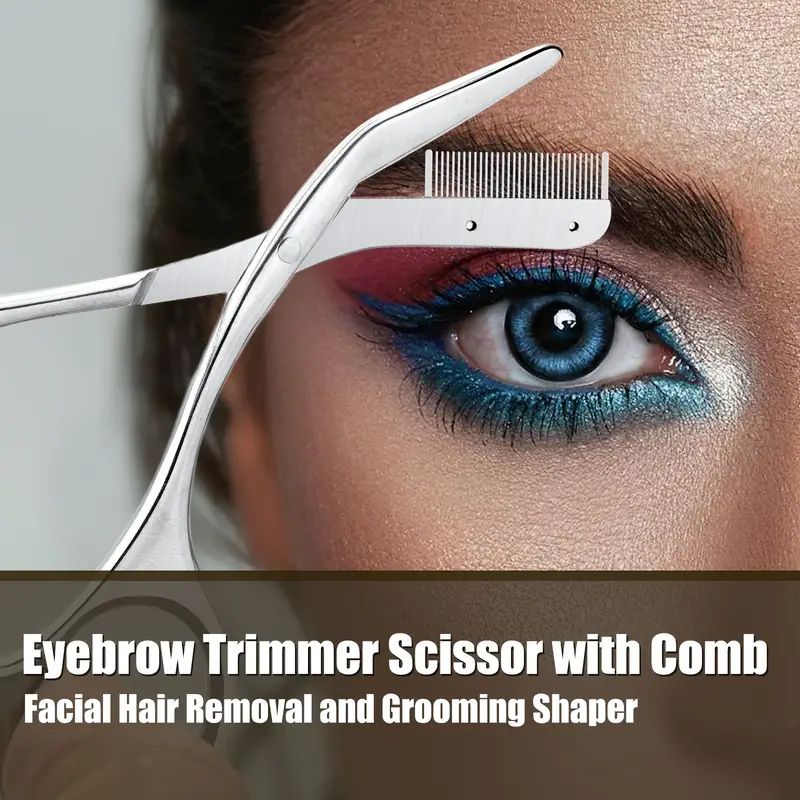 Precision Eyebrow Scissors , Effortless Hair Removal for Men and Women