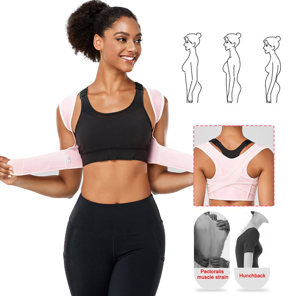 Breathable Posture Corrector Back Brace Adjustable Upper Back Support