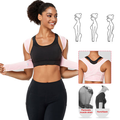 Breathable Posture Corrector Back Brace Adjustable Upper Back Support