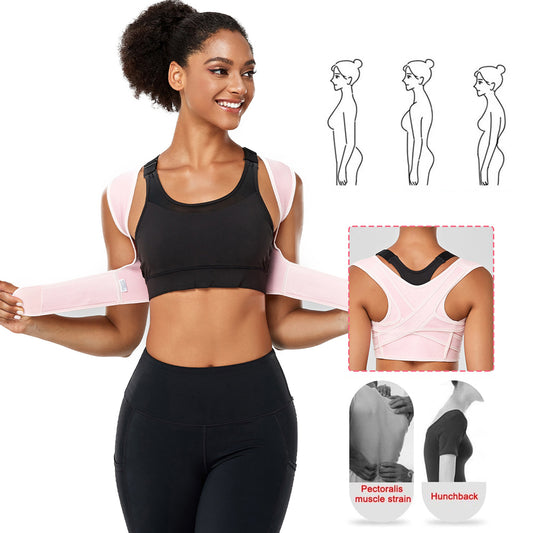 Breathable Posture Corrector Back Brace Adjustable Upper Back Support