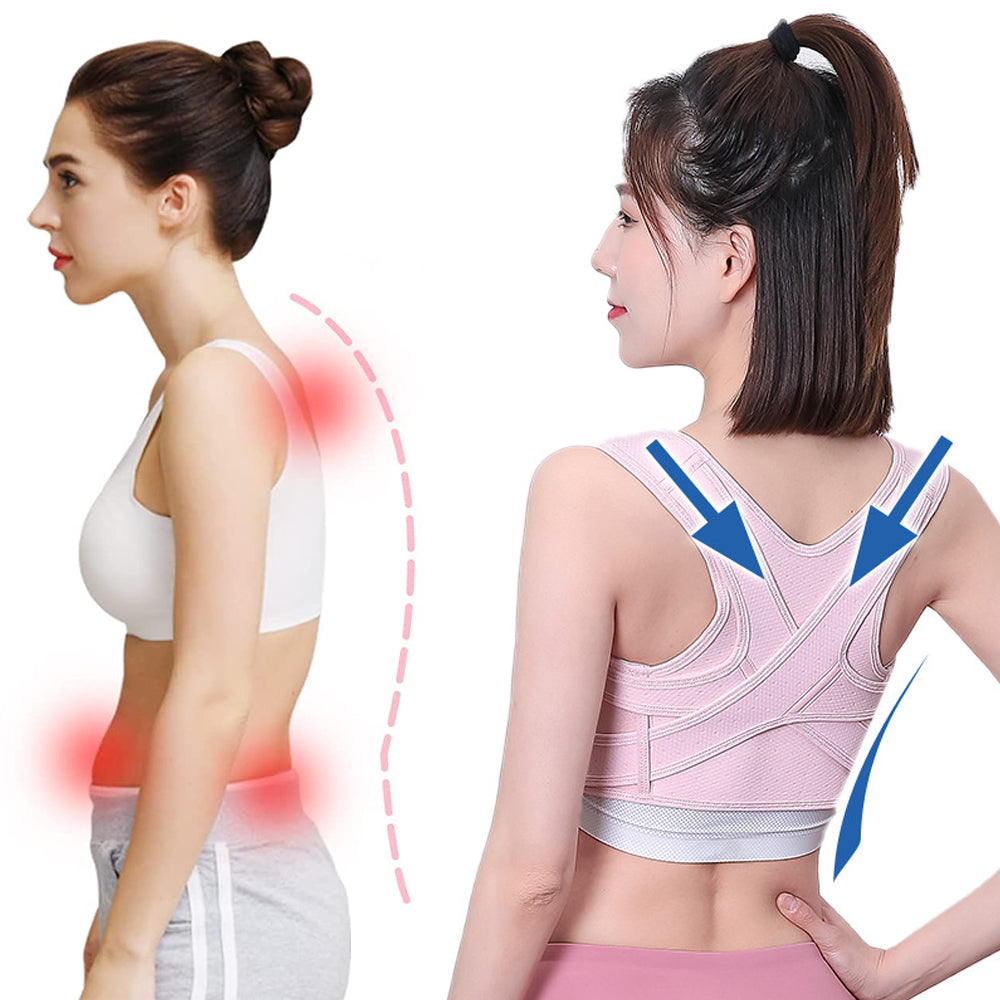 Breathable Posture Corrector Back Brace Adjustable Upper Back Support