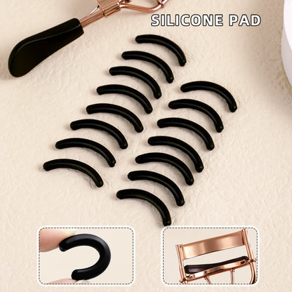 Eyelash Curler, Portable Stainless Steel, Silicone Pads, Eyelash Extension Tools, Curling Curler