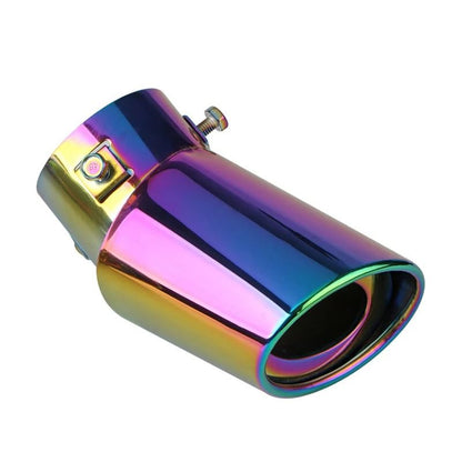 Car Exhaust Muffler Tip Pipe Stainless Steel Chrome Rear Tail Trim