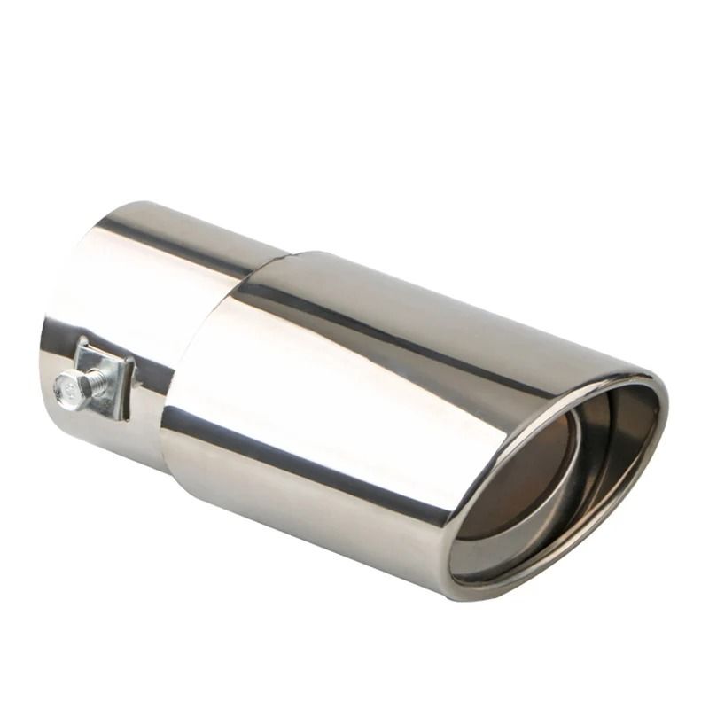 Car Exhaust Muffler Tip Pipe Stainless Steel Chrome Rear Tail Trim