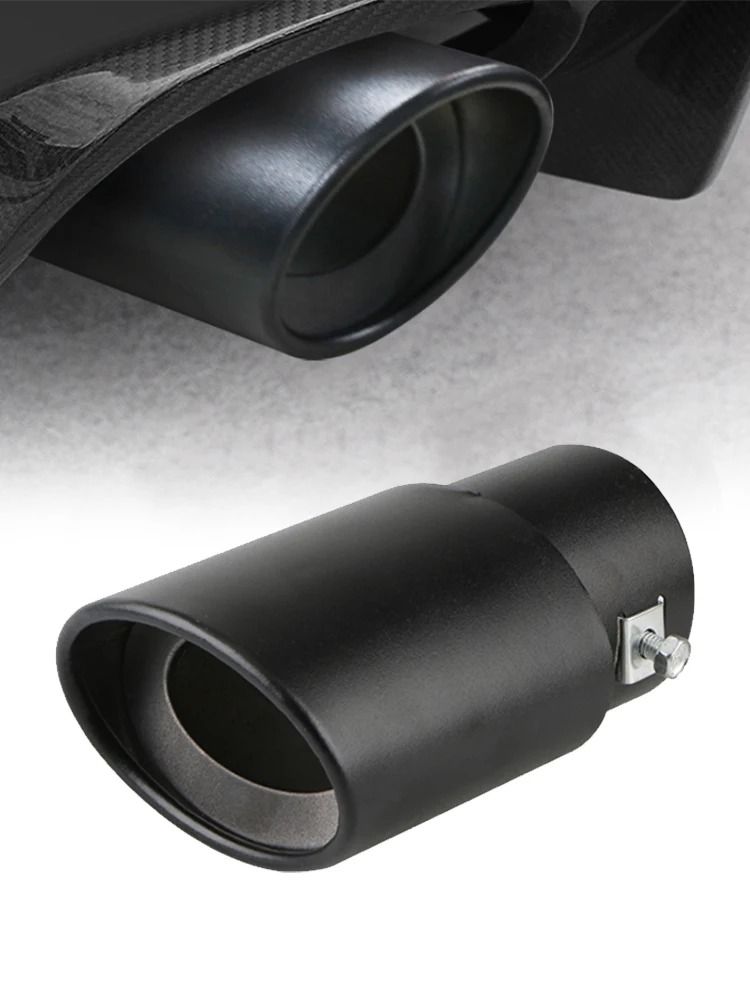 Car Exhaust Muffler Tip Pipe Stainless Steel Chrome Rear Tail Trim