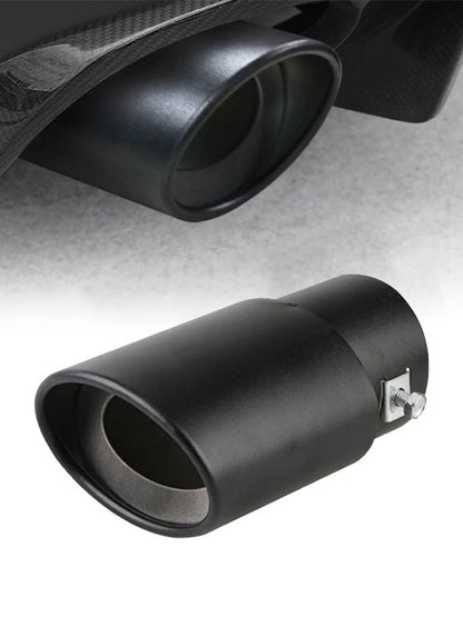 Car Exhaust Muffler Tip Pipe Stainless Steel Chrome Rear Tail Trim