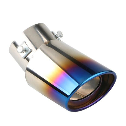 Car Exhaust Muffler Tip Pipe Stainless Steel Chrome Rear Tail Trim