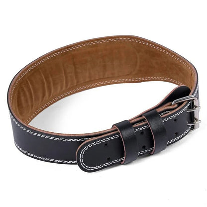 PU Leather Weightlifting Belt for Back Support and Fitness Training