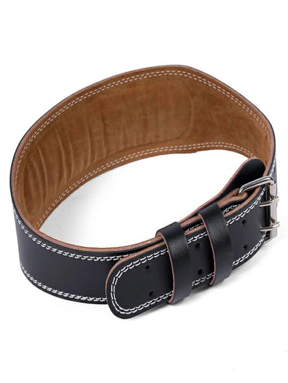 PU Leather Weightlifting Belt for Back Support and Fitness Training