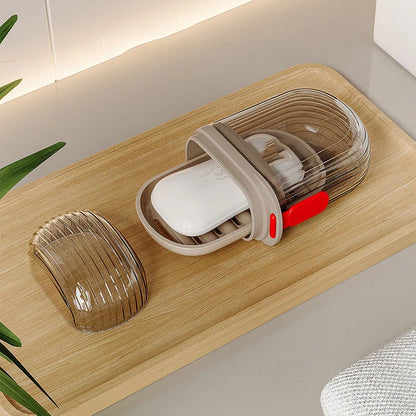 Leakproof Travel Soap Box with Drainable Design, Portable Soap Container for Travel Essentials