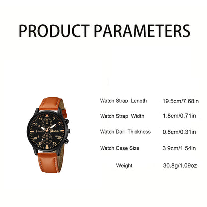 Luxury Hip Hop Mens Watch, Sport Wristwatch, Fashion Male Clock, Bracelet Set