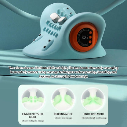 Neck and Head Massage Pillow for Cervical Support and Relaxation