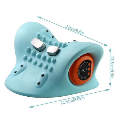 Neck and Head Massage Pillow for Cervical Support and Relaxation
